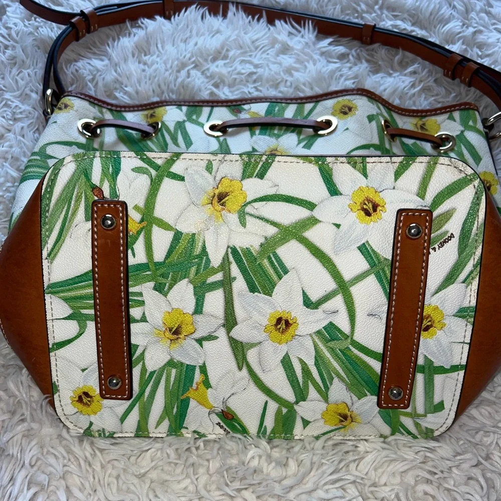 Dooney & Bourke Floral Green and Brown purse - Picture 7 of 7